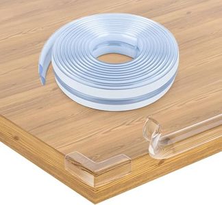 Corner Protectors, Clear Corner Protector Baby Proofing, Soft Edge Protectors,16.4ft(5M) Corner Guards Furniture Corner&Edge Safety Bumpers with Upgraded Strong Adhesive for Furniture&Sharp Corners