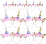 Little World 24 Pack Unicorn Headband Unicorn Party Supplies Gold/Silver Horn Headbands Unicorn Party Favors for Birthday Party, St. Patrick's Day Party, Thanksgiving Day, Christmas