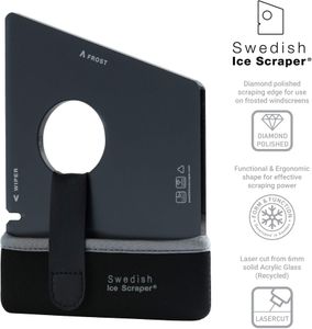 Swedish Ice Scraper – 6mm Thick, Black