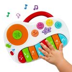 KiddoLab Toddler Piano and Learning Toy with DJ Mixer. Colorful Kids Musical Instruments and Educational Development Toy. Electronic Play Piano Musical Toy. Kids Keyboard Piano Music Toys 12 Months+