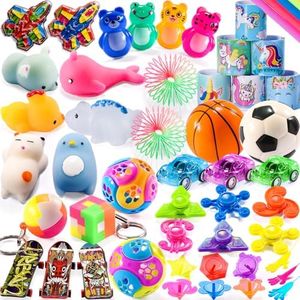 57PCS Prizes for Kids Treasure Chest Small Toys Rewards Classroom Prize Box Assorted Potty Training Prizes for Toddlers Kindergarten Pinata Fillers Goodie Bag Stuffers Christmas Child Bulk Items