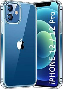 TheGiftKart Ultra-Hybrid Shockproof Back Cover Case for iPhone 12/12 Pro | Camera Protection Bump | Hard Back Cover Case for iPhone 12/12 Pro (PC & TPU, Crystal Clear Back, Transparent Sides)