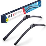 26"+22" Windshield Wiper Blades Replacement for Honda Odyssey 2023-2005 Civic Sedan 2014-2006 Acura CSX 2011-2006 Lexus RX330/RX350/RX450h/RX400h OEM Quality Windshield Wiper Blades,U/J HOOK