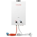 GASLAND BS264 10L Gas Water Heater, 30/37mbar Tankless Propane Water Heater, Instant LPG Gas Boiler for RV Camping Shower Washing Horse