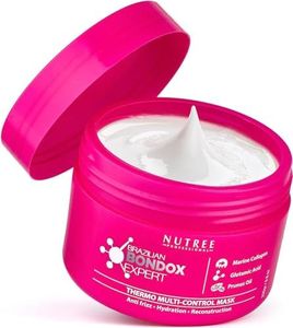 HAIR MASK FOR DAMAGED HAIR BRAZILIAN BONDOX TREATMENT 250g Thermal Activated Mask for Dry Frizzy Hair | Formaldehyde Free Cruelty Free | Results for up to 1-3 months | Almond Hair Oil Hair Repair