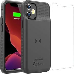 Alpatronix Battery Case for iPhone 13 Mini [2025 Upgraded], Strong Slim Portable Wireless Charging Case, Protective Extended Charger Cover, CarPlay and Certified Connector Chip