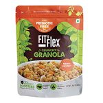 FIT & FLEX Baked Crunchy Granola,Mango Coconut,Oat Rich Cereal With High Protein&Fibre,Ready To Eat Healthy Granola For Breakfast,Real Freeze Dried Fruits Snacks-As Seen On Shark Tank India-450 Gm