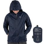 Highlander Men’s Waterproof Jacket - Stow & Go Packaway Jacket - Ultimate Waterproof Protection, Lightweight & Breathable, Perfect for Everyday and Outdoor Adventures