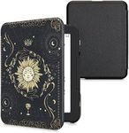 kwmobile Case Compatible with Barnes & Noble Nook Glowlight 4 / 4e Case - eReader Cover - Tarot Card Dark Blue/Yellow/Black