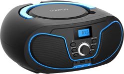 LONPOO Stereo CD Boombox Portable Bluetooth Digital Tuner FM Radio CD Player with USB Playback,Bluetooth-in,AUX Input and 3.5mm Earphone Output & Music Sound System