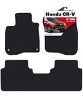 Floor Mats for Honda CRV 2017-2022 - Custom 3D Fit for Honda CR-V 2017 2018 2019 2020 2021 2022 Hybrid - 1st & 2nd Row Set - Rubber Anti-Slip Back - 22oz Heavy Duty Carpet Mat - All Weather Car Liner