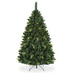 CHRISTMAS TREE New Boxed Traditional Forest Green Luxury TREE (Natural Pine, 250 cm)