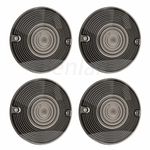 Benlari 4 PCS Flat Smoked 3 1/4 inch Turn Signal Lens Cover Compatible for Harley Touring Road King Street Electra Glide Heritage