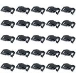 Black Plastic Side Release Buckles for Paracord Bracelets (5/8 Inch, 50 Pack)