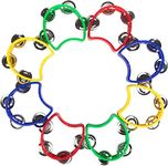 Foraineam 8 Pack Plastic Tambourine