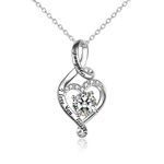 YFN Daughter Birthday Necklace Sterling Silver Pendant Love Heart Jewelry Graduation Gift for Daughter Girl