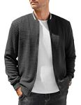 COOFANDY Men's Varsity Jacket Lightweight Long Sleeve Baseball Bomber Coat#