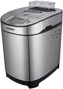 TODO Stainless Steel Bread Maker 13 Programs Menu 550W Power Fruit Nut Dispenser Keep Warm Function