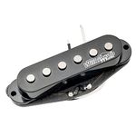 Wilkinson M Series High Output Alnico 5 Strat Single Coil Bridge Pickup for Stratocaster Electric Guitar, Black