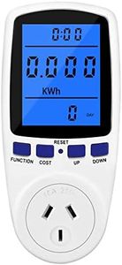 240V Plug Power Meter Electricity Usage Monitor,PIOGHAX Energy Watt Voltage Amps Meter with Backlit Digital LCD, Overload Protection and 7 Display Modes for Energy Saving