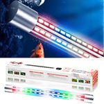 Nemo Submersible Colour Changing Double Row LED Light for Aquarium Fish Tank (T4-500 Pro) Suits 2~3 Feet Tank | WRGB | 3 Mode | Water Proof | Alluminium Bracket)