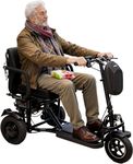 ChiefCarOfficer Folding Mobility Scooter for Seniors 300lbs, 1.5-17mph 48V10AH 32km, Electric Mobility Scooter for Adults Foldable, Handicap Scooters Collapsible Lightweight Portable 3 Wheel Scooters
