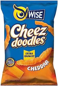 Wise Snacks Cheez Doodles Extra Crunchy Cheese Puffs, Real Cheddar Cheese, 5 Ounce (4 Count), Gluten Free
