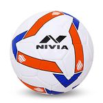 Nivia Rubber Shining Star Rubber Football, Size 5, (Multicolour, Soccer)