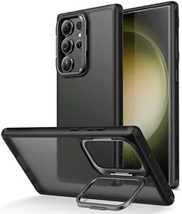 ESR for Samsung Galaxy S23 Ultra Case, S23 Ultra Phone Case with Classic Stand, Built-in Camera Ring Stand, Military-Grade Protection, Case for Samsung S23 Ultra, Classic Kickstand Case, Frosted Black