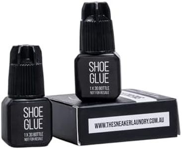 THE SNEAKER LAUNDRY Shoe Glue – Heavy Duty Waterproof Adhesive for Shoe Sole & Heel Repair – Strong Clear Glue for Leather, Rubber, Fabric -2 Pcs Set