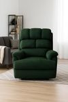 SOLIS ROYALE- THE DESIRED COMFORT Luxenap Motorised Recliner with USB Switch 100% Pure Natural Latex Seat | Unique Lumbar Design | Comfortable for Users up to 6ft (Green)