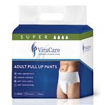 ViraCare Adult Incontinence Pull Up Pants | for Unisex | Heavy Absorbent and Soft-Stretch Waistband | with Leak Stop Guards | Waist Size Large 80-156 cm | 12 Count |