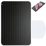 Dwzain Defrosting Board,Defrosting Tray,defrosting tray, Fast Thawing of Frozen Food,No Chemicals,100% Natural-Non Stick, Fast defrosting tray for poultry or anything else that is frozen(With Scraper)
