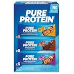 Pure Protein 18bars (6 Choc peanut butter/ 6 Choc Deluxe / 6 Chewy Choc Chip) by Pure Protein