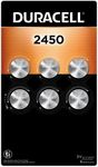 Duracell 2450 Lithium Battery, 6 Co