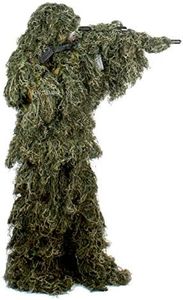 AUSCAMOTEK Woodland Ghillie Suit for Hunting Camouflage Suit Hunting Suit Green M/L