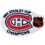 1993 NHL Stanley Cup Champions Final Patch Emblem Montreal Jersey