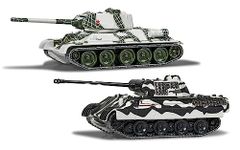 Corgi WT91301 Military Legends World of Tanks T-34 vs Panther Toy Tank - Diecast Tank Model, Military Toys & Army Playset Vehicles, Kids Playset Birthday Gifts for Boys, Toy Tank Gift