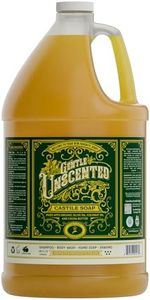 Castile Soap Liquid Unscented - 1 Gallon Vegan & Pure Organic Soap - Carolina Castile Soap - Concentrated Non Drying All Natural Formula Good for Sensitive Skin (1 Gallon)