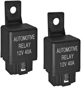 FLS821 Relay 12V 40A (Pack of 2) - Universal SPST 4-Pin Heavy Duty Automotive Relay