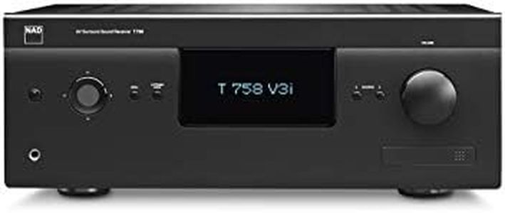 NAD T 758 V3i 7.1-Channel Network A/V Receiver – 7×60 W, Dolby Atmos & DTS:X, 4K/60p HDR UltraHD HDMI, BluOS Wireless Streaming & AirPlay 2, Dirac Live Room Correction
