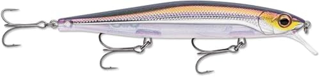 Rapala Precision Xtreme Mavrik Jerkbait, Hard Bait Lure, Bass Walleye Pike Fishing Lure, Twitch and Pause, 4-3/8", Bold Shad