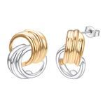 Yoursfs Circle Knot Drop Earrings for Women Gold Silver Lightweight Hollow Twisted Stud Earring Hypoallergenic Fashion Jewelry