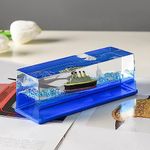 RIV Unique Liquid Wave Cruise Ship Decoration,Titanic Cruise Ship That No Longer Sinks, for Car Dashboard Decorative Showpiece/Idol, Paperweight, Home Decor Decoration & Gifting Purpose