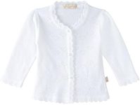 Lilax Baby Girls' Little Hearts Knit Cardigan Sweater 12M White