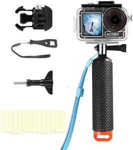 Underwater Waterproof Case Compatible with DJI Osmo Action 5 Pro/Action 4/Action 3, 164FT/50M Dive Diving Housing Cover Shell with Camera Handle Mount Accessories Kit
