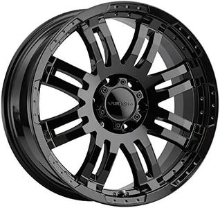 Vision 375 WARRIOR Custom Wheel - 16x8, 0 Offset, 6x139.7 Bolt Pattern, 110mm Hub - Gloss Black Rim