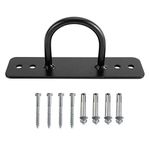XMSound Battle Rope Wall/Ceiling Mount Anchor Bracket Hook for Suspension Straps Gymnastic Rings, Body Weight Strength Training Systems, Yoga Swings Hammocks, Boxing Equipment (2 Sets of Screws) (1)