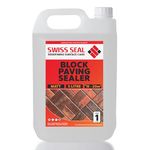 Swiss seal Block Paving Sealer | Driveway And Patio Sealant | Sealant For Outdoor Block Paved Floor | Seal And Protect Your Drive | Made In The UK (5 x 5 Litre)