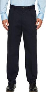 Dockers Men's Classic Fit Easy Khaki Pants - Pleated (Standard and Big & Tall), Dockers Navy, 40W x 32L